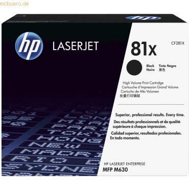 HP Toner HP 81X schwarz von HP