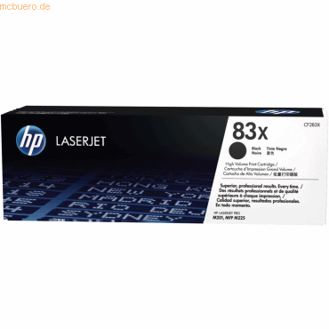HP Toner HP 83X schwarz HP Toner HP 83X schwarz von HP