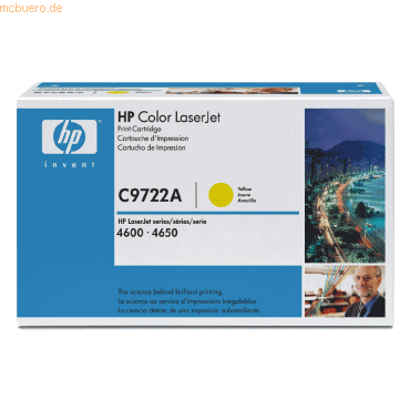 HP Toner HP C9722A gelb von HP