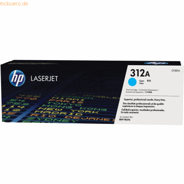 HP Toner HP CF381A cyan von HP