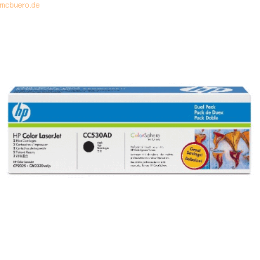 HP Toner HP Color LaserJet CC530A schwarz HP Toner HP Color LaserJet CC530A schwarz von HP