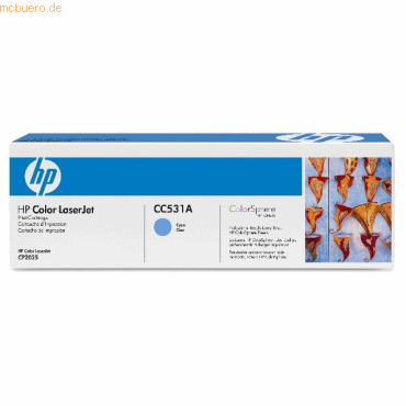 HP Toner HP Color LaserJet CC531A cyan von HP