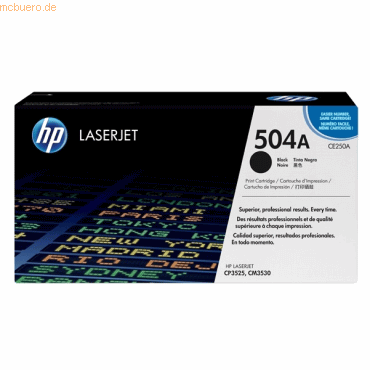 HP Toner HP Color LaserJet CE250A schwarz HP Toner HP Color LaserJet CE250A schwarz von HP