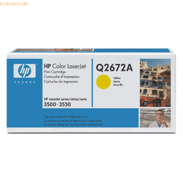 HP Toner HP Q2672A gelb von HP