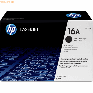 HP Toner HP Q7516A schwarz von HP