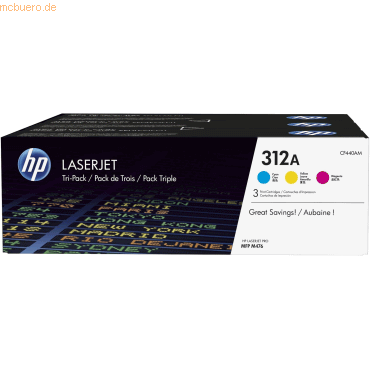 HP Toner-Kartusche HP 312A cyan/gelb/magenta HP Toner-Kartusche HP 312A cyan/gelb/magenta von HP