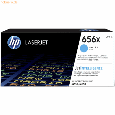 HP Toner-Kartusche HP 656X cyan HP Toner-Kartusche HP 656X cyan von HP