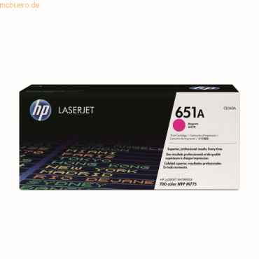 HP Toner Original HP CE343A magenta HP Toner Original HP CE343A magenta von HP