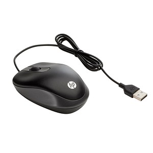 HP Travel Maus kabelgebunden schwarz von HP