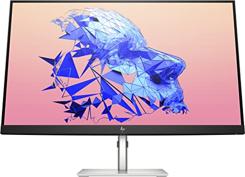 HP U32 4K HDR Monitor - 32 Zoll Bildschirm, 4K UHD Display, HDR, 60Hz, 4ms Reaktionszeit, HDMI 2.0, DisplayPort 1.4, USB-C, 3xUSB-A, Blue Light Modus, schwarz/silber von HP