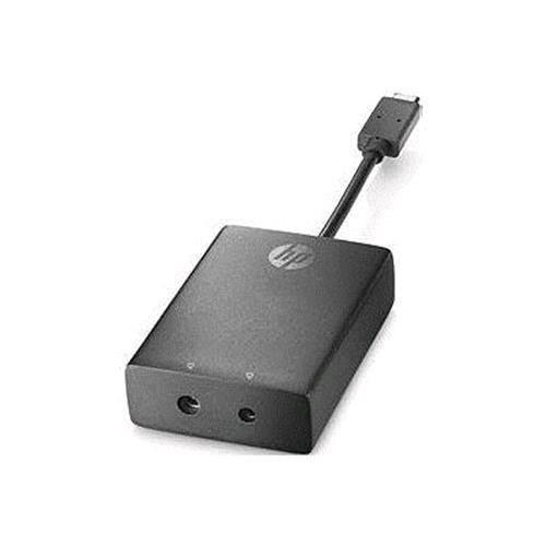HP USB-C to 3 & 4,5 mm Adapter für Kabel (USB-C, 3 mm & 4,5 mm DC-Buchse, Stecker/Buchse, schwarz, 0-40 °C, -40-70 °C) von HP