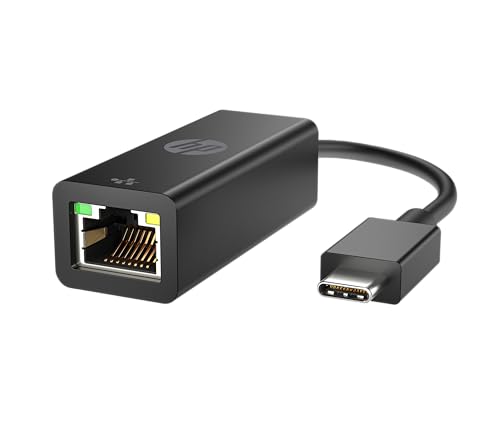 HP USB-C-zu-RJ45-Netzwerkadapter mit Status-LED, Schwarz von HP