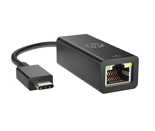 HP USB-C-zu-RJ45-Netzwerkadapter mit Status-LED, Schwarz von HP