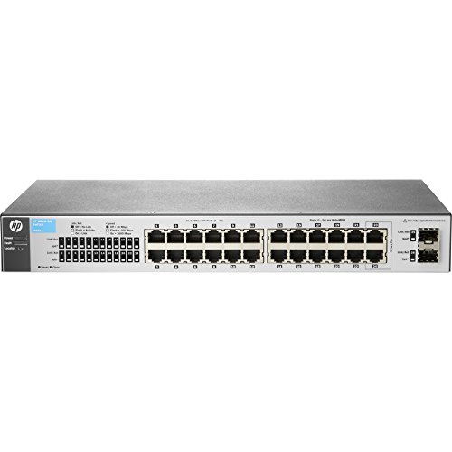 HP V 1810-24 v2 Netzwerk-Switch (L2, Managed, 24, 26, 24, 26, Fast Ethernet (10/100), 1000Base-T, 100Base-TX, 10Base-T, 8000 Eingänge, Grau von HP