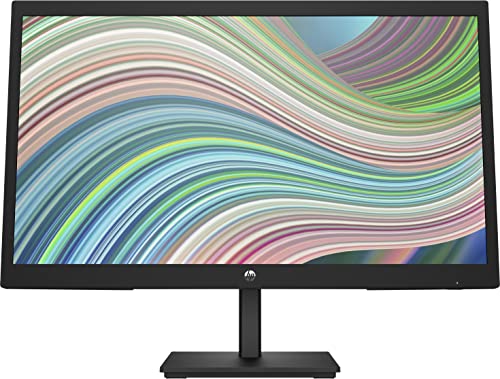 HP V22ve G5 FHD Monitor 54,5 cm (22 Zoll), 1920 x 1080 Pixel (16:9), 75 Hz, Full HD, AMD FreeSync, Joypad OSD Knopf, Blaulichtfiltermodus, HDMI 1.4, VGA, umweltfreundlich, Schwarz von HP