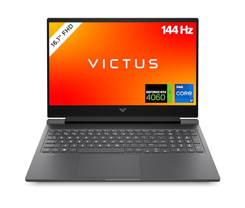 HP Victus Gaming Laptop | 16,1" FHD-Display | 144 Hz | Intel Core i7-13700H | 16 GB DDR5 RAM | 512 GB SSD | NVIDIA GeForce RTX 4060 | Windows 11 Home | QWERTZ | Mica Silver von HP