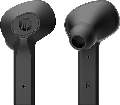 HP Wireless Earbuds G2 Wireless Headset Bluetooth Kopfhörer (USB-C, Touchsensoren, noise reduction, wasserresistent, 3 Größen Silikonpolster, LED Anzeige) schwarz von HP