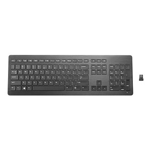 HP Wireless Premium Tastatur kabellos schwarz von HP