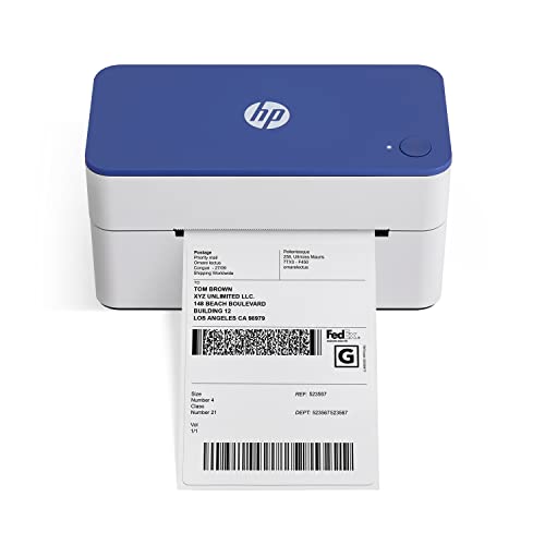 HP Work Solutions Kompakter Versand 4x6 Thermo-Etikettendrucker Benutzerfreundlicher Hochgeschwindigkeitsdrucker mit 300 DPI für Home Office oder Unternehmen Unterstützt PC und Mac von HP