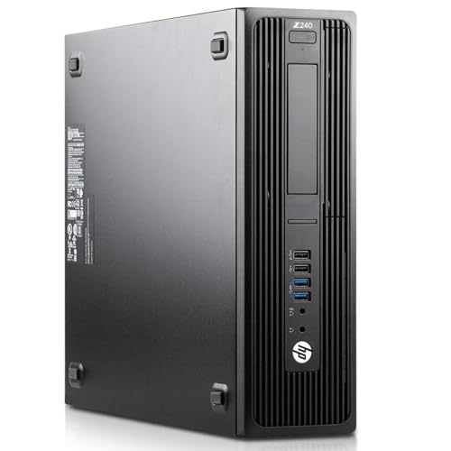 HP Workstation Z240 SFF PC Desktop-Computer, Prozessor Core i7-6700, 32 GB RAM, SSD Festplatte 1TB NVMe, dedizierte Grafikkarte Nvidia Quadro P1000 4GB Win 10 Pro (generalüberholt) von HP