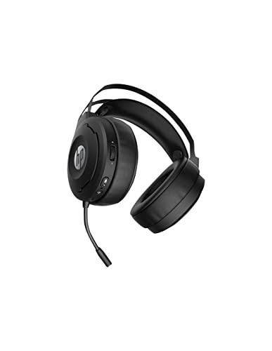 HP X1000 Wireless Gaming Headset (Kabellos, USB-Dongle, 7.1 Surround Sound, 50mm Treiber, Mikrofon, LED-Stummanzeige) schwarz standard von HP