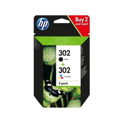 HP X4D37AE / 302 Original Druckerpatronen Multipack (BK,C,M,Y) Instant Ink von HP