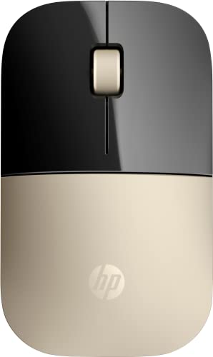 HP X7Q43AA#ABL Kabellose USB-Maus Z3700 (mattes Gold/glänzendes Schwarz), modernes Gold von HP