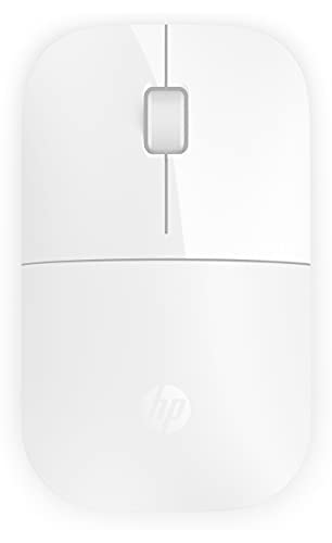 HP Z3700 (V0L80AA) kabellose Maus (1200 optische Sensoren, bis zu 16 Monate Batterielaufzeit, USB Anschluss, Plug&Play) weiß von HP