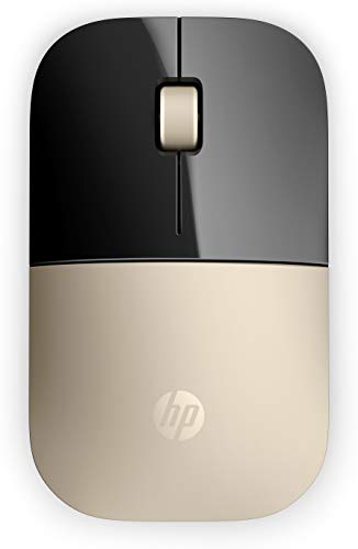 HP Z3700 (X7Q43AA) kabellose Maus (1200 optische Sensoren, bis zu 16 Monate Batterielaufzeit, USB Anschluss, Plug&Play) gold von HP