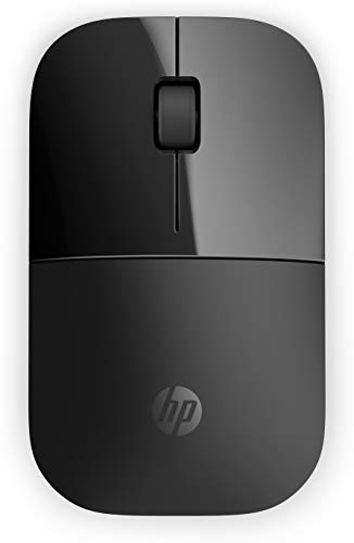 HP Z3700 Schwarze 2,4 GHz USB Slim Wireless-Maus mit blauer LED optischem 1200-DPI-Sensor, bis zu 16 Monate Akkulaufzeit von HP