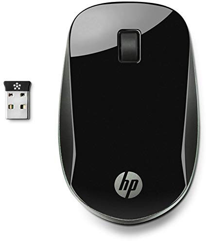HP Z4000 (H5N61AA) kabellose Maus (bis zu 18 Monate Akkulaufzeit, 1.200 dpi, 3 Tasten, Scrollrad, USB dongle) schwarz von HP