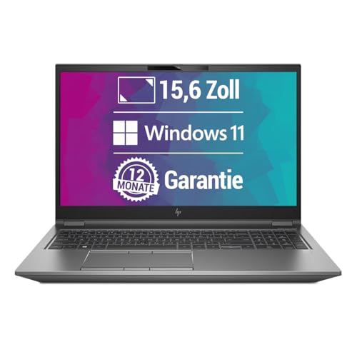 HP ZBook Fury 15 G7 15,6 Zoll Full HD Laptop Intel Core i7-10850H@ bis zu 5,1 GHz 32 GB 2000 GB SSD mit Windows 11 Pro & GRATIS Antiviren-Software inkl. 12 Monate Garantie (Generalüberholt) von HP