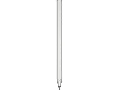 HP wiederaufladbarer USI-Stift (wiederaufladbar, 2 Ersatzstiftspitzen, lange Akkulaufzeit, magnetisch) Silber von HP