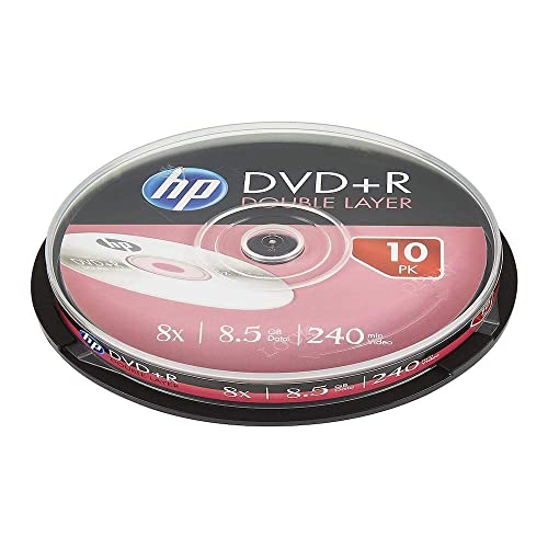 Hewlett Packard DVD+R Doppellagig 8x, 10 Stück Cake Box von HP