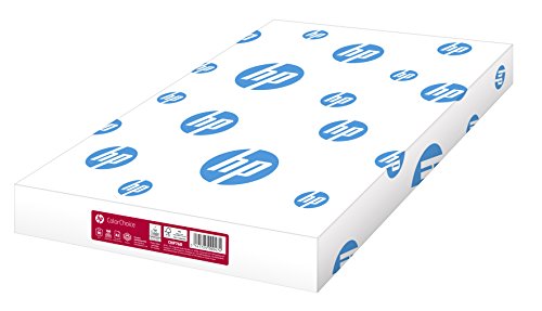 Hewlett-Packard Druckerpapier, Farblaserpapier Color-Choice CHewlett-Packard 760: 90 g, DIN-A3, weiß, extraglatt, 500 Blatt – für brillante Farben von Hewlett-Packard