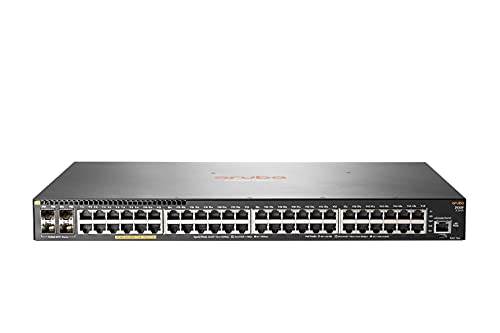 Hewlett Packard Enterprise Aruba 2930F 48G PoE+ 4SFP+ TAA Managed L3 Gigabit Ethernet (10/100/1000) Power Over This Port (PoE) 1HE grau von HP