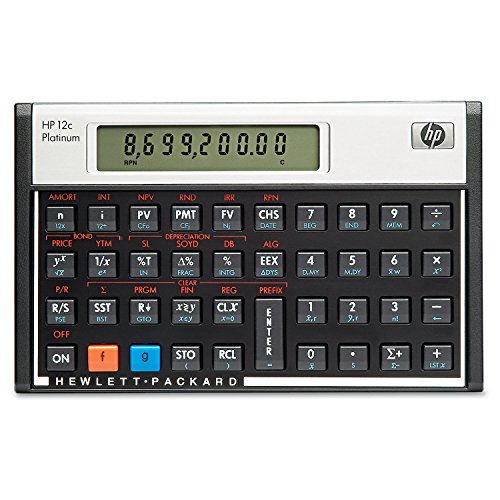 Hewlett Packard HP12C Finanzmathematischer Taschenrechner UPN algebraisch programmierbar Platin von HP