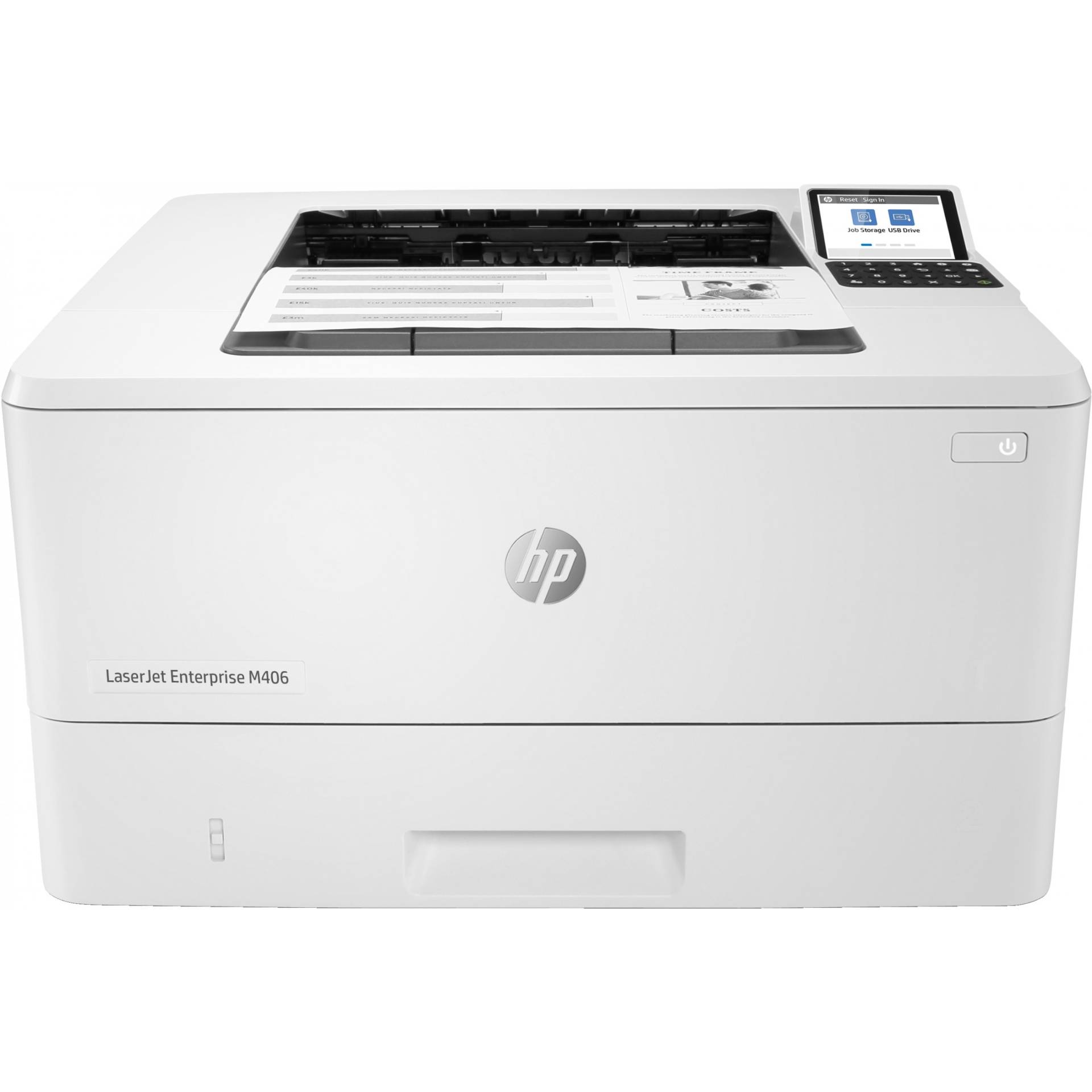 L HP LaserJet Enterprise M406DN S/W-Laserdrucker 38 S./Min. A4 LAN Duplex L HP LaserJet Enterprise M406DN S/W-Laserdrucker 38 S./Min. A4 LAN Duplex von HP