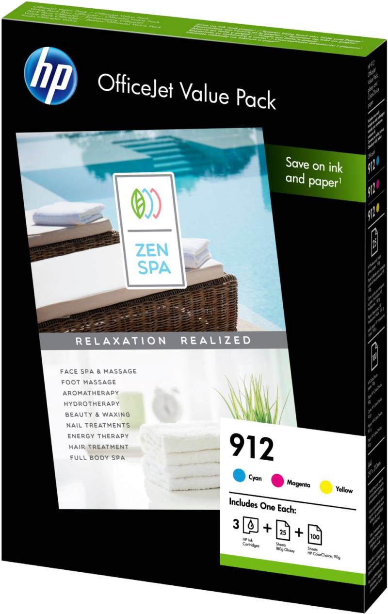 Nr. 912 Office Value Pack 3-farbig von HP