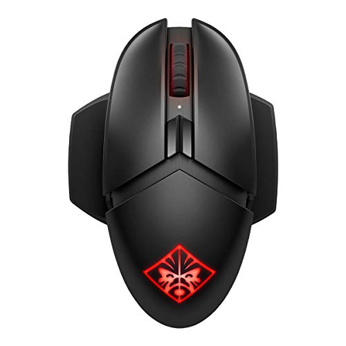 OMEN Photon Gaming Maus (kabellos, Qi Charging, bis zu 16.000 dpi, 11 programmierbare Tasten, RGB-Beleuchtung) schwarz von HP