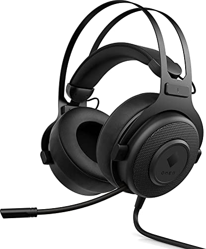 Omen Blast Gaming Headset (7.1 Surround Sound, 53mm Treiber, einziehbares Mikro, Noise-Cancelling, Audio Equalizer im OMEN Command Center, ergonomisch) schwarz von HP