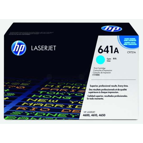 Original HP C9721A / 641A Toner cyan Original HP C9721A / 641A Toner cyan von HP