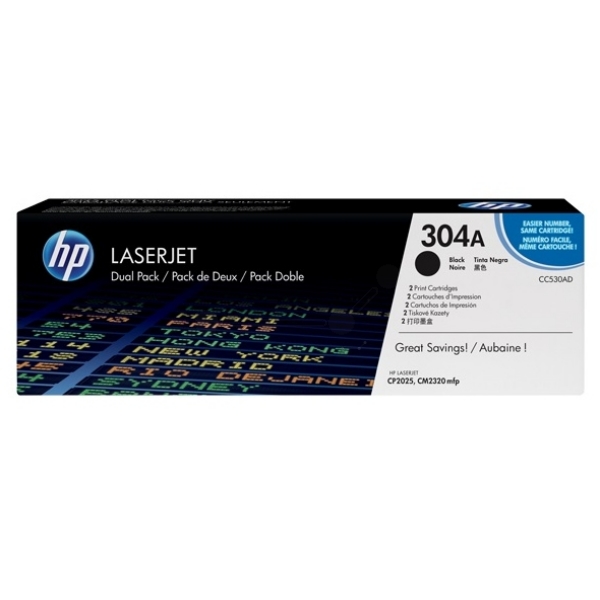 Original HP CC530AD / 304A Toner schwarz Original HP CC530AD / 304A Toner schwarz von HP