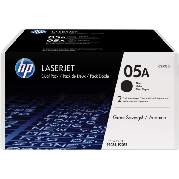 Original HP CE505D / 05A Toner schwarz Original HP CE505D / 05A Toner schwarz von HP