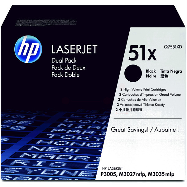 Original HP Q7551XD / 51XD Toner schwarz Original HP Q7551XD / 51XD Toner schwarz von HP