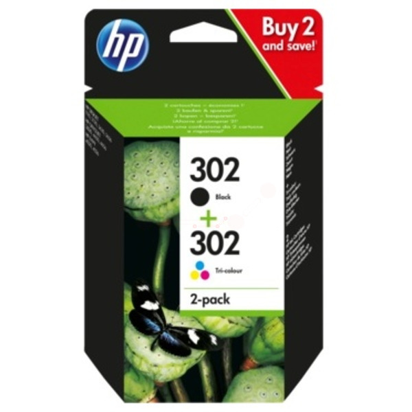 Original HP X4D37AE / 302 Druckkopfpatrone Multipack Original HP X4D37AE / 302 Druckkopfpatrone Multipack von HP