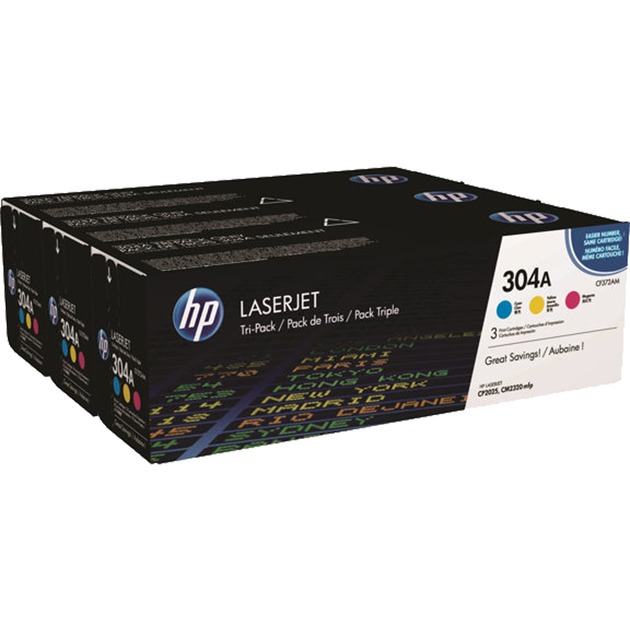 Toner cyan/magenta/gelb 304A (CF372AM) von HP