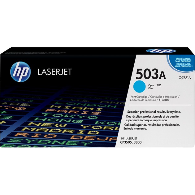 Toner cyan 503A (Q7581A) von HP