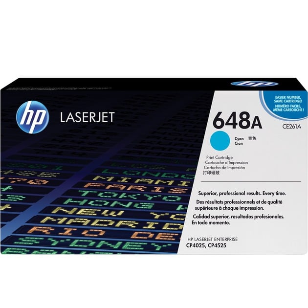 Toner cyan 648A (CE261A) von HP