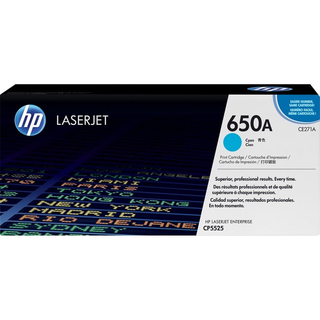 Toner cyan 650A (CE271A) von HP